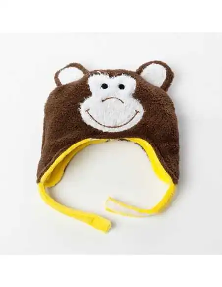 FlapJack - Caciula Calduroasa Reversibila, UPF50+, Leu - Maimuta