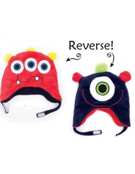 FlapJack - Caciula Calduroasa Reversibila, UPF50+, Monsti