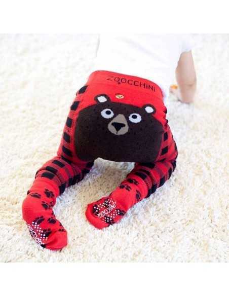 Zoocchini, Set Colantei + Sosete, Grip+Easy, Bosley the Bear