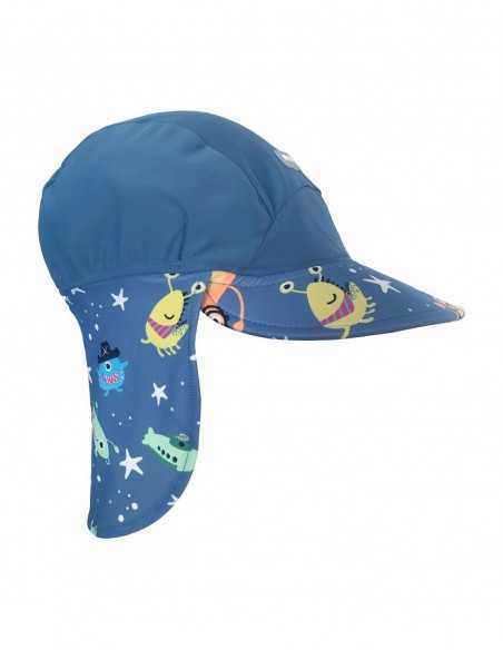 Sapca de soare UPF50+ cu protectie gat - Little Monster
