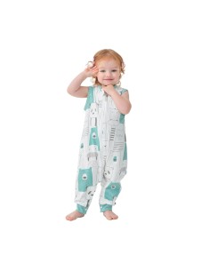 Sac de dormit cu picioare copii, Rolisbear, 0,5 TOG, Bumbac 100% 2