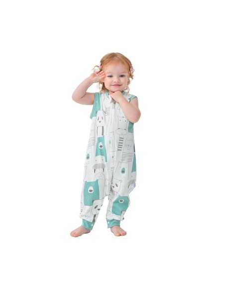 Sac de dormit cu picioare copii, Rolisbear, 0,5 TOG, Bumbac 100%