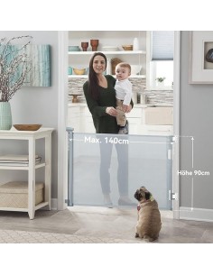 Poarta de siguranta pentru copii extensibila, pentru scari, usi, holuri 2