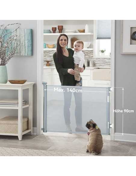 Poarta de siguranta pentru copii extensibila, pentru scari, usi, holuri