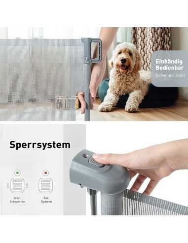 Poarta de siguranta pentru copii extensibila, pentru scari, usi, holuri