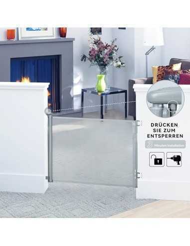 Poarta de siguranta pentru copii extensibila, pentru scari, usi, holuri