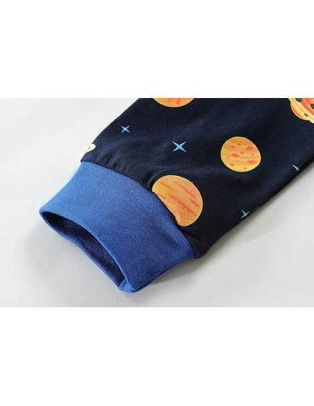 Little Hand, Set Pijamale Baieti, 2 Piese, Sistem Solar, 110cm (3-4 ani)