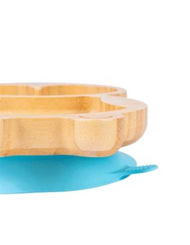 Set Cina cu ventuză din bambus, Pinguin