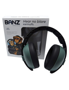 Casti Antifoane Copii Mini, Banz Bubzee, 3 - 36 Luni - Dark Green