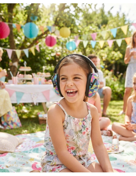 Casti cu antifoane pentru copii de la 3 ani, Banz Kidz, Kaleidoscop