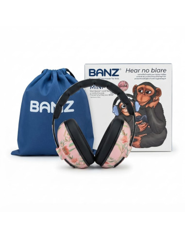 Casti cu antifoane Mini, de la (3 luni – 5 ani), Banz, Waratah (caisă)