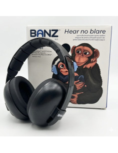 Casti cu antifoane Mini, de la (3 luni – 5 ani), Banz, Negru 2
