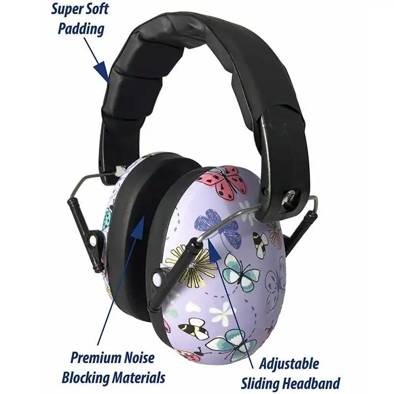 Casti Antifoane, Protectie Auz, Copii 2~10 ani, Banz Kidz - Butterfly