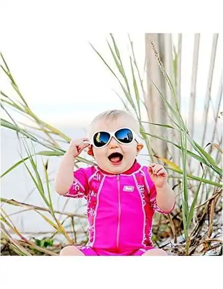 Ochelari Soare Bebe 0 - 2 ani Retro Oval Pink Diva