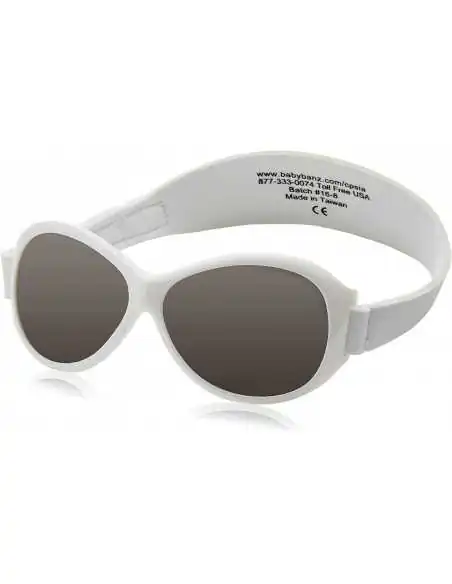Ochelari Soare Bebe 0 - 2 ani Retro Oval White (alb)