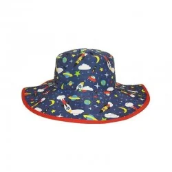 Palarie Protectie Soare, Baby Banz, UPF50+, Reversibila, 0-2 ani, Space
