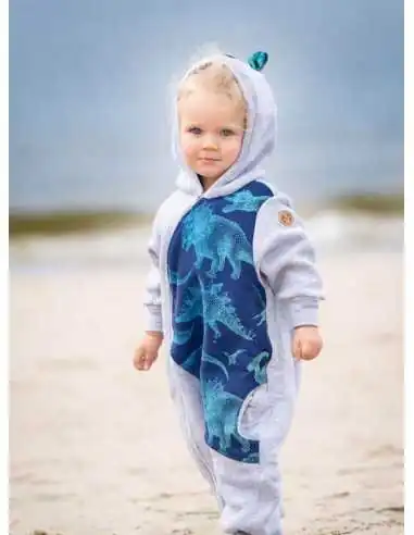 Salopeta Captusita Fleece, LennyLamb, Bear Romper, Jurassic Park - Evolution