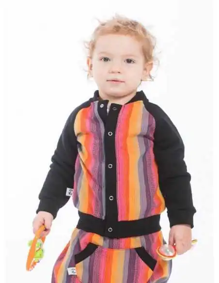 Hanorac Lenny Lamb, Bomber, Rainbow Red Cotton