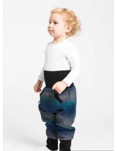 Lenny Lamb Pantalonasi Baggy, Little Herringbone Illusion & Black